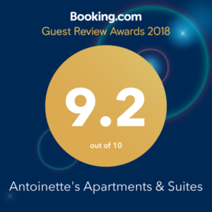 Booking.com Award 9.2/10 rating for 2018